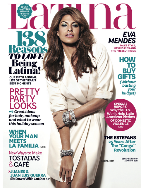 Eva Mendes Covers Latina Magazine December 2010 January 2011 Issue ~ Mind Relaxing Ideas 