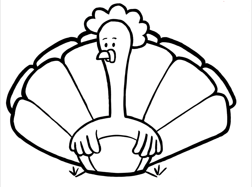 a turkey coloring pages - photo #33