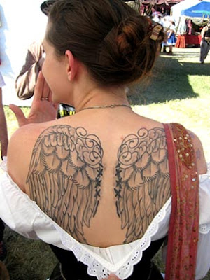 Dark Angel Girl Tattoo. Are you want this tattoo?