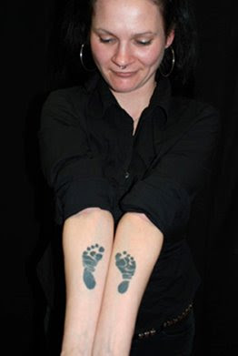 Tattoos Feet on Foot Print Tattoo Celebrating The Joy Of Parenthood   Tattoo Design