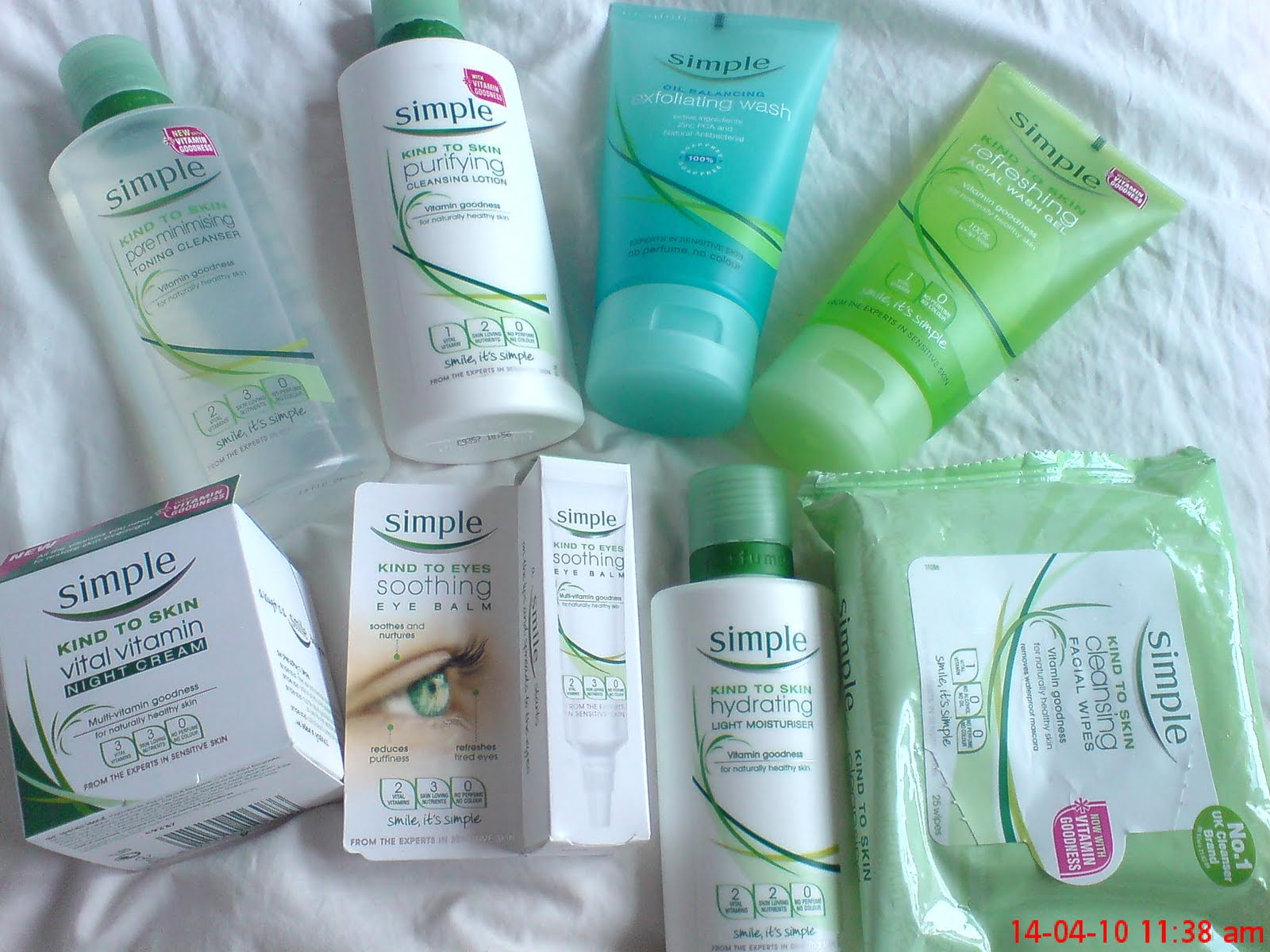 Dreams of beautiful things Simple skincare range A review.