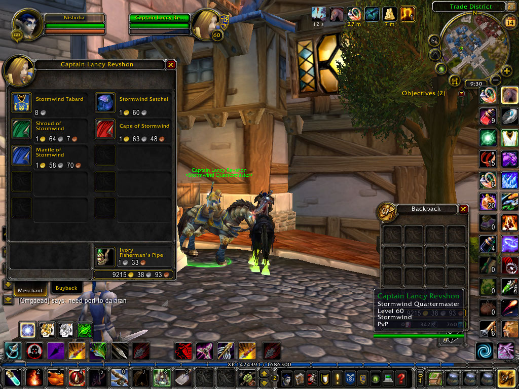 Shadows Wow Guide Stormwind Quartermaster Lancy Revshon