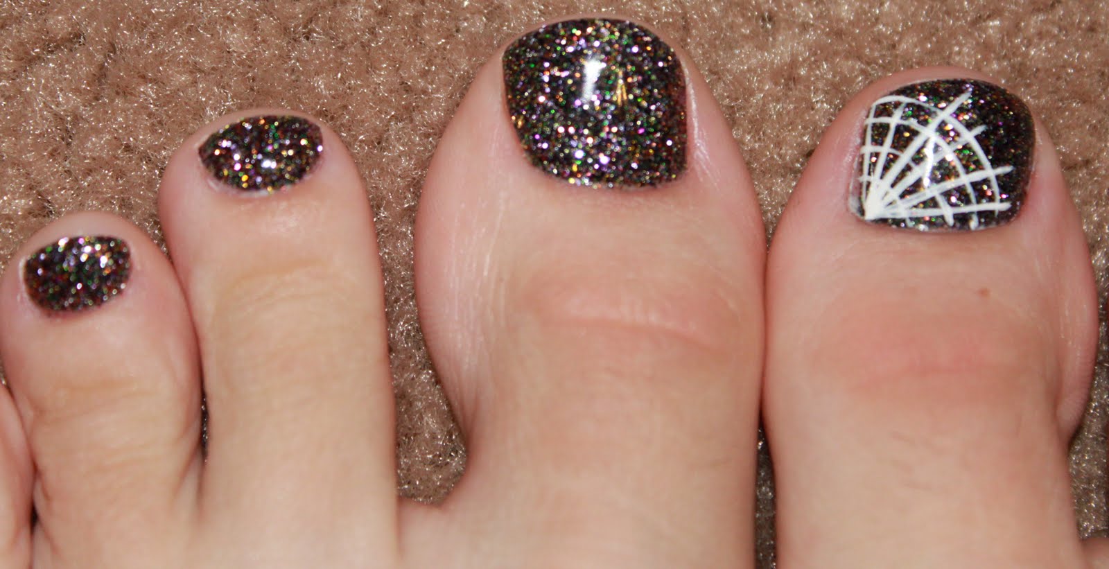 Winter Toe Nail Designs with Glitter - wide 2
