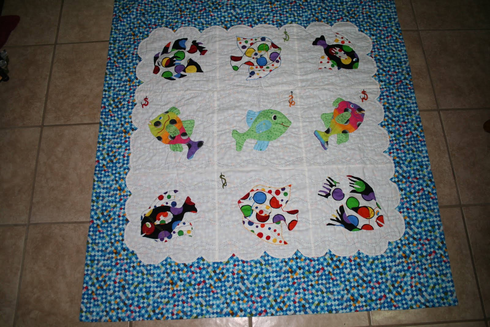 HOME MAKER Clown Fish Baby Quilt