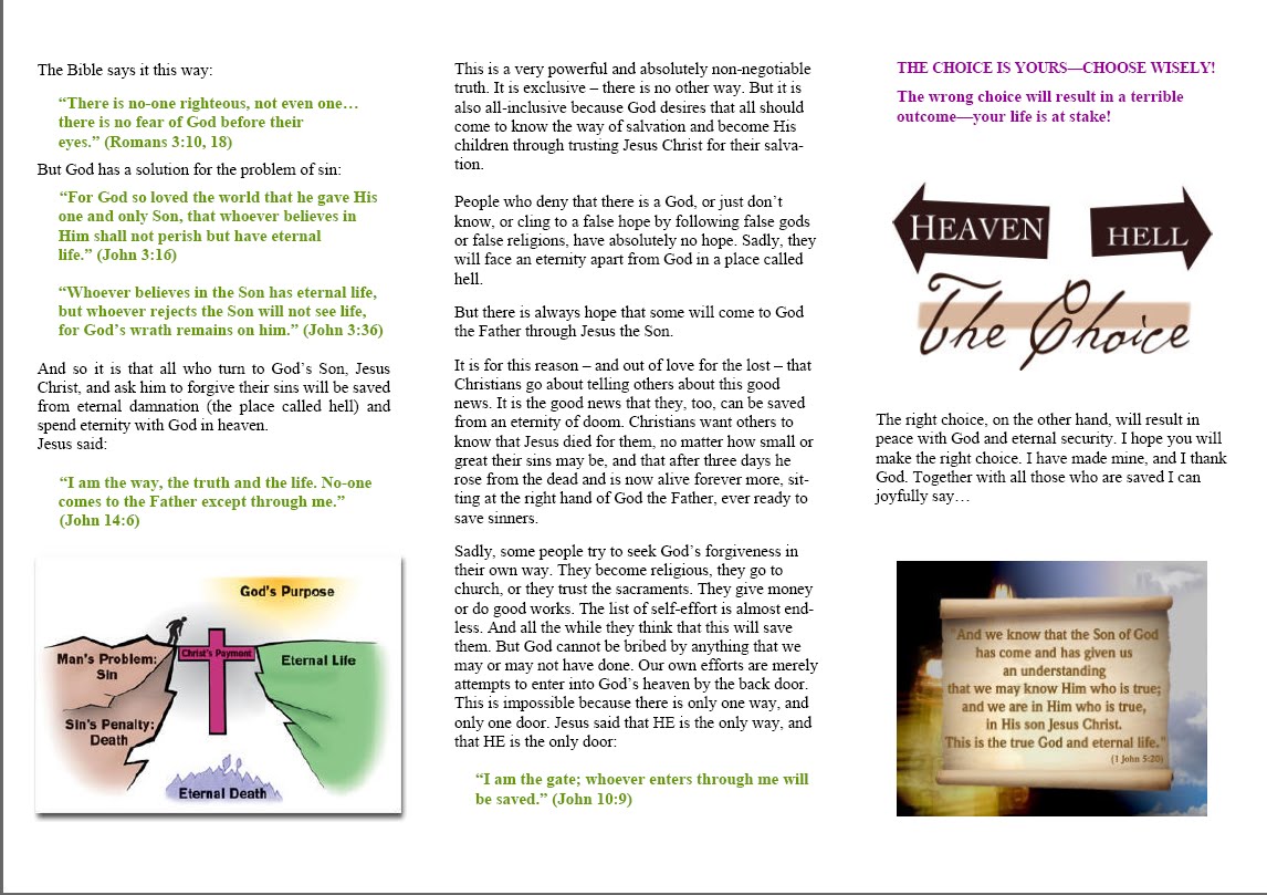 Free Printable Bible Tracts On Salvation Free Printable Bible Tracts On Salvation
