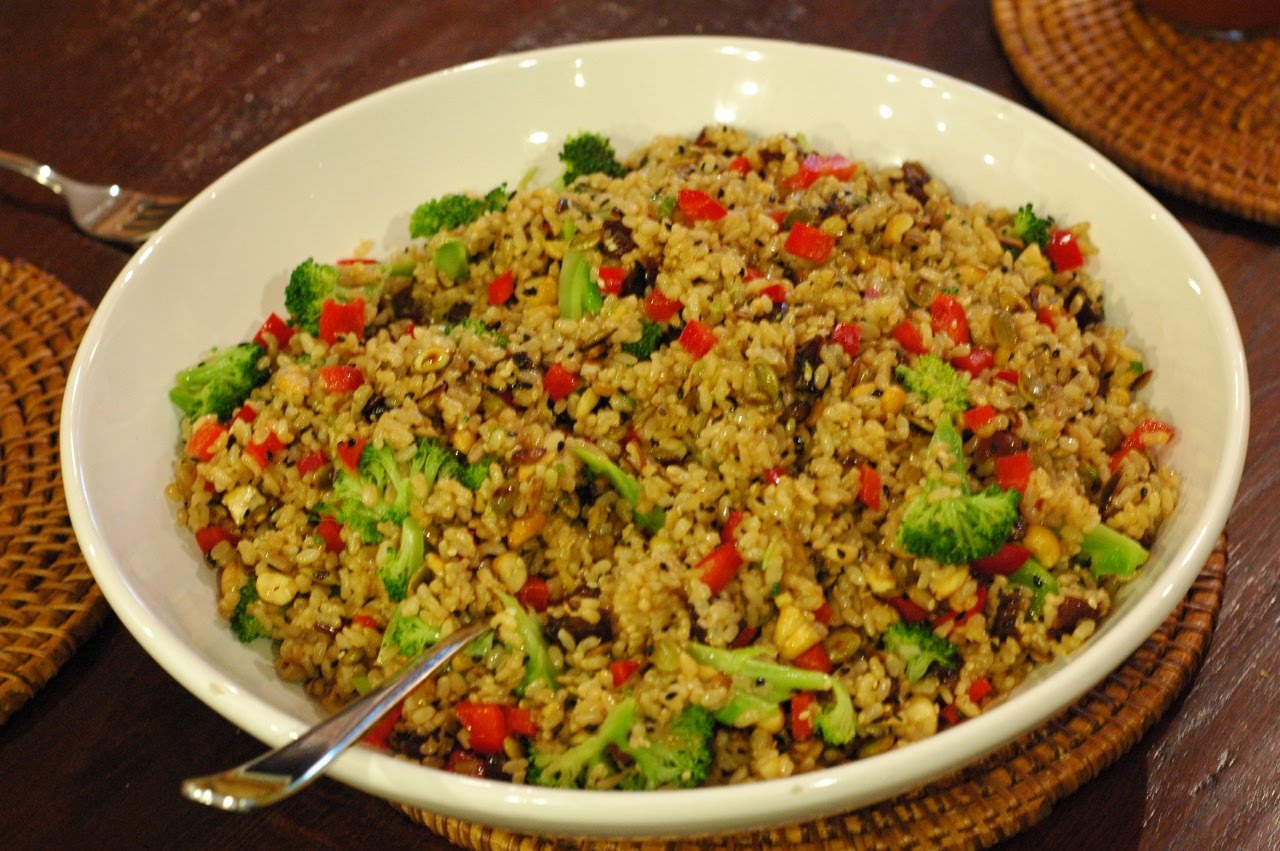 Lovely Wee Days dinner date nutty rice salad