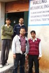 Er.Alok Kumar with his Collegue in outside of R.I.T.'s Workshop