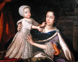 Mary of Modena and her son the future "James III of England"