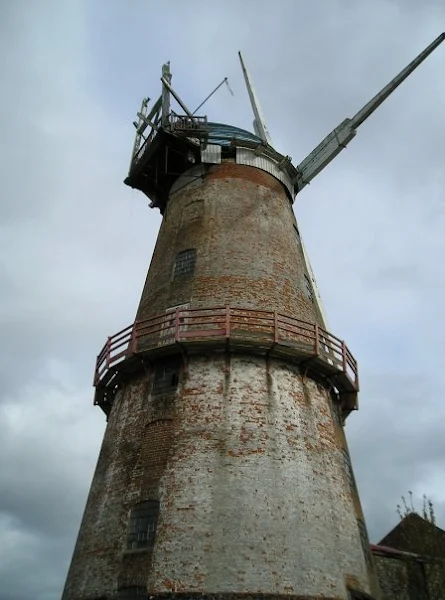 Sutton Corn Mill with the intruiging underpass at its side
