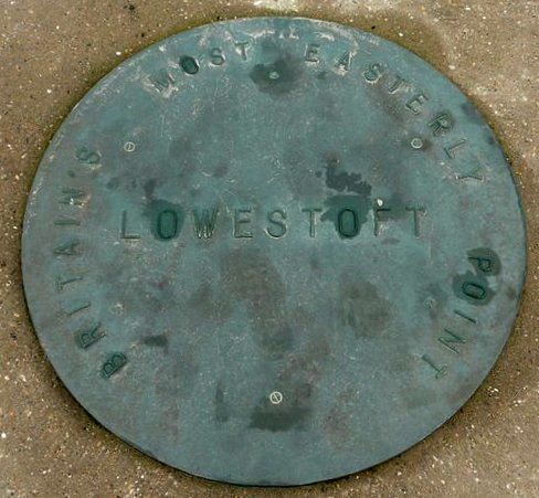 Plaque to mark the most easterly point in Britain