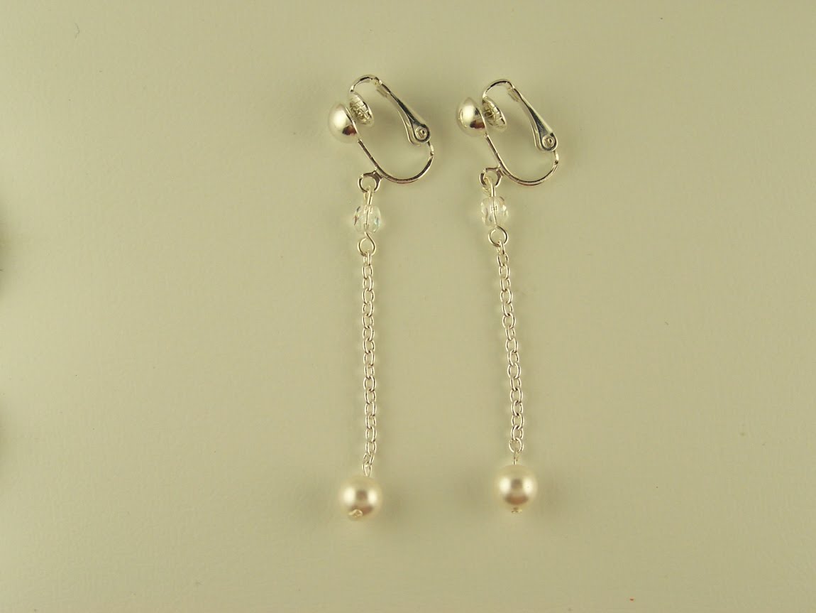 The Clip On Earring Store Stylist Simple Sweet Long Clip On Earrings!
