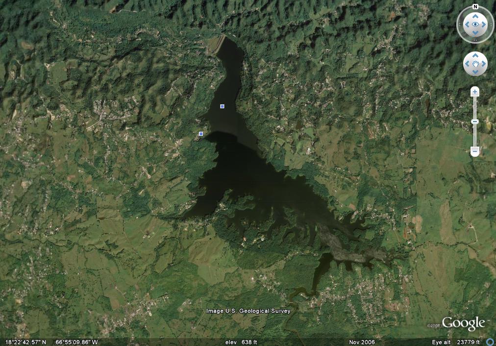 PUERTO RICO GALLERY Lago Guajataca desde Google Earth