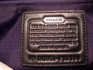 ... COACH Signature Bag It was purchased at the COACH Factory Store
