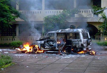 [PERSECUTION+India+Orissa+vehicle+burns+inside+a+church.jpg]