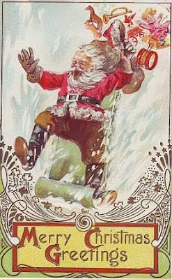Weihnachtsmannpostkarte
