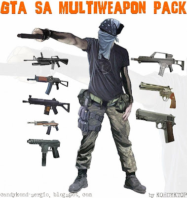 Multi Weapon Pack para GTA San Andreas