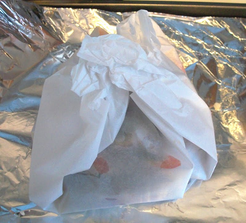 hashbrown recluse Mediterranean Swordfish in Parchment Packets