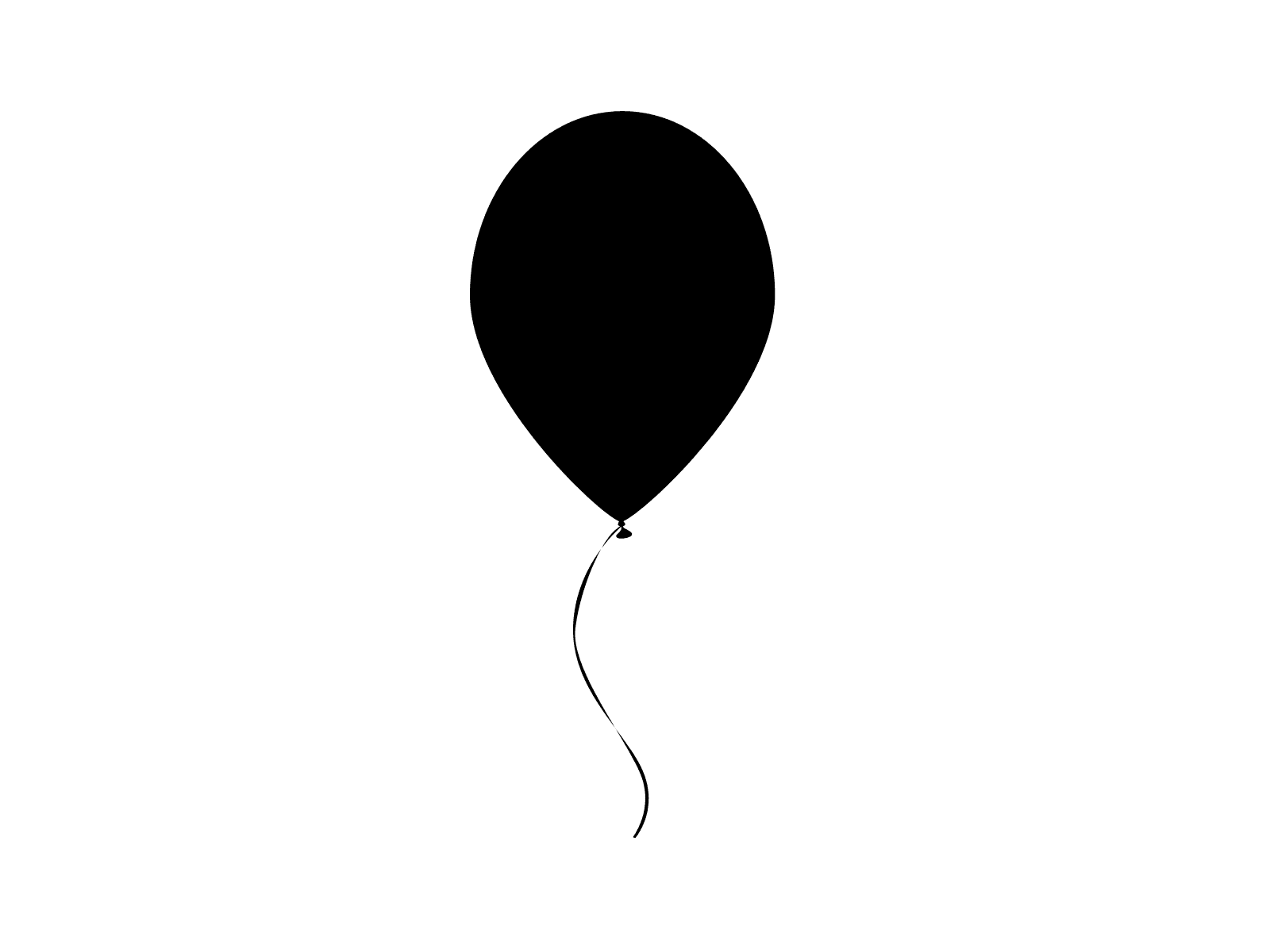 clip art balloons black - photo #26