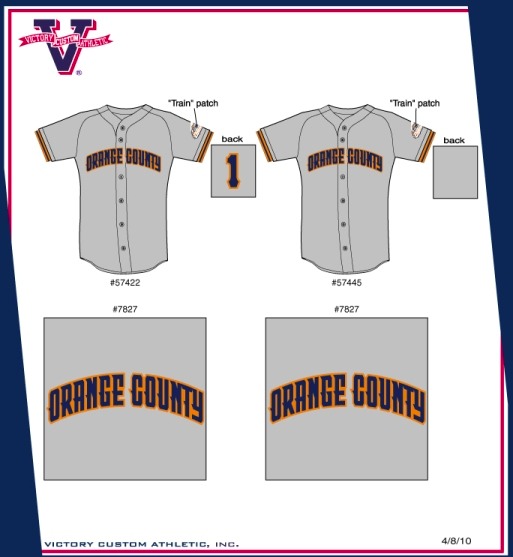 Victoria Seals Baseball Blog New road uniforms for Orange County Flyers