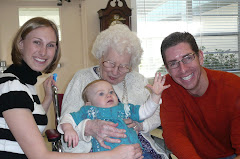 Kaleb loves his Great-Great Grandmother!