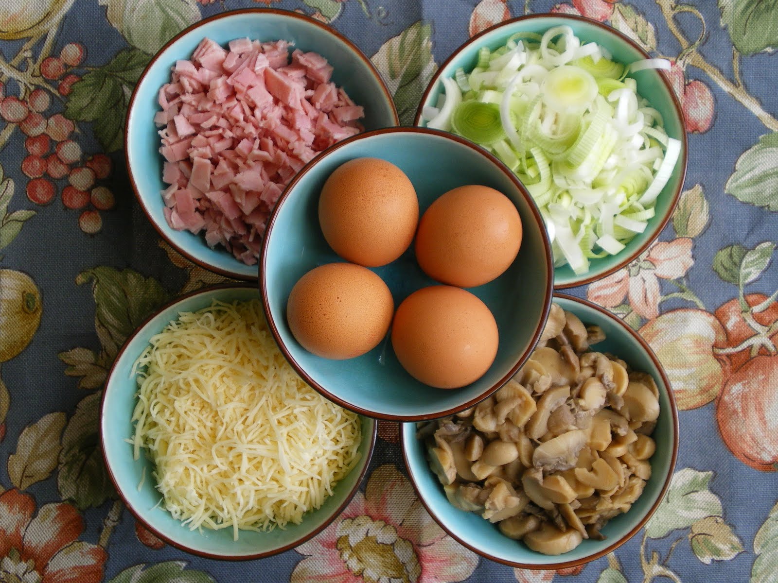 Shelly's Kitchen Leek, Ham and Mushroom Quiche