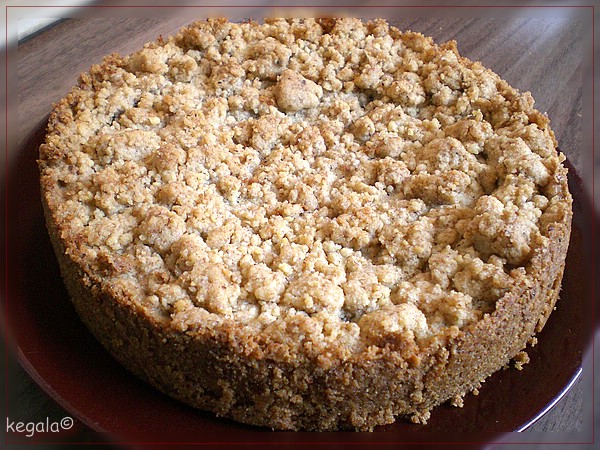 Kk = Kegala kocht: Apfelmuskuchen mit Walnuss-Streusel