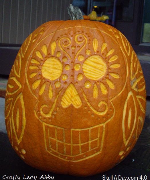 crafty lady abby skull a day 4 0 tutorial 21 pumpkin skull crafty lady abby skull a day 4 0 tutorial 21 pumpkin skull
