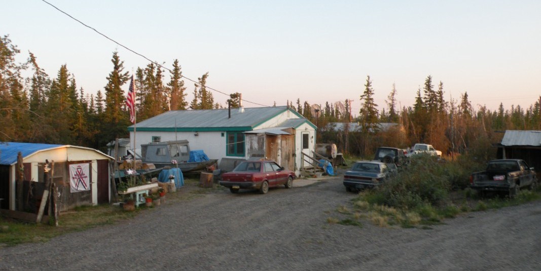 Bruce and Jenna's RV and Other Adventures Fort Yukon, Ak, above the