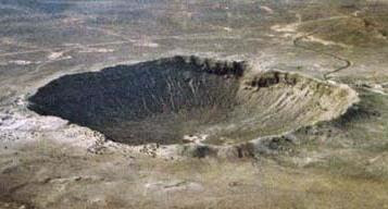 El impacto asteroidal es un fenómeno común: un cráter en Arizona.