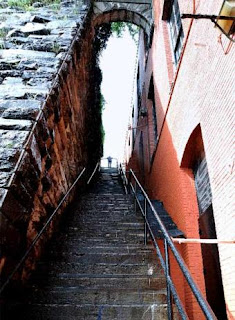 Escaleras en donde se filmó el final de 'El exorcista'