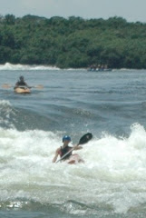 Kayaking in the Nile---Can you say Level 3 rapids rocked me?