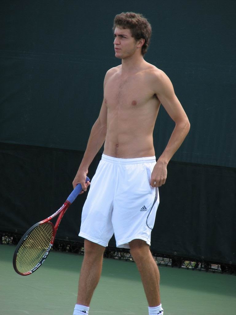 Naked Male Tennis Player.