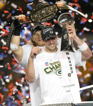 Aaron Rodgers Belt Super Bowl