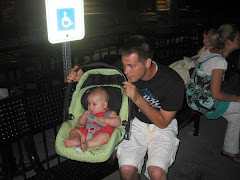 daddy and ava watching all the fun fire works