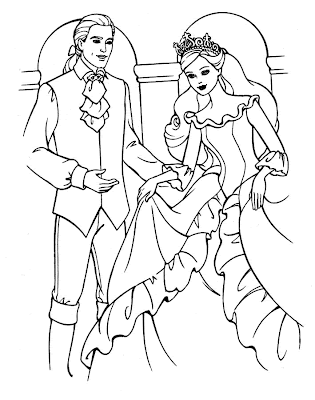 Barbie Coloring Sheets on Barbie Coloring Pages  Ken And Barbie Coloring Pages