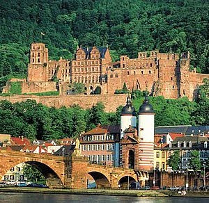 El hermoso castillo de Heidelberg en Alemania