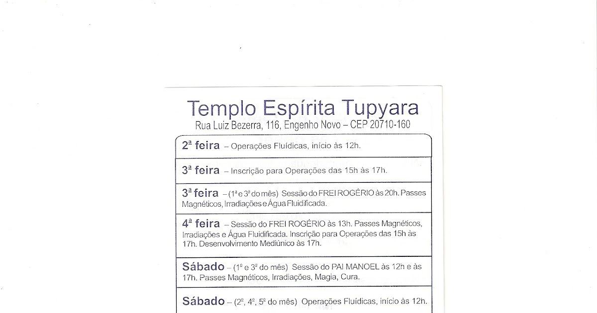 Realizações, vivências e querências. Templo Espírita Tupyara Realizações, vivências e querências. Templo Espírita Tupyara