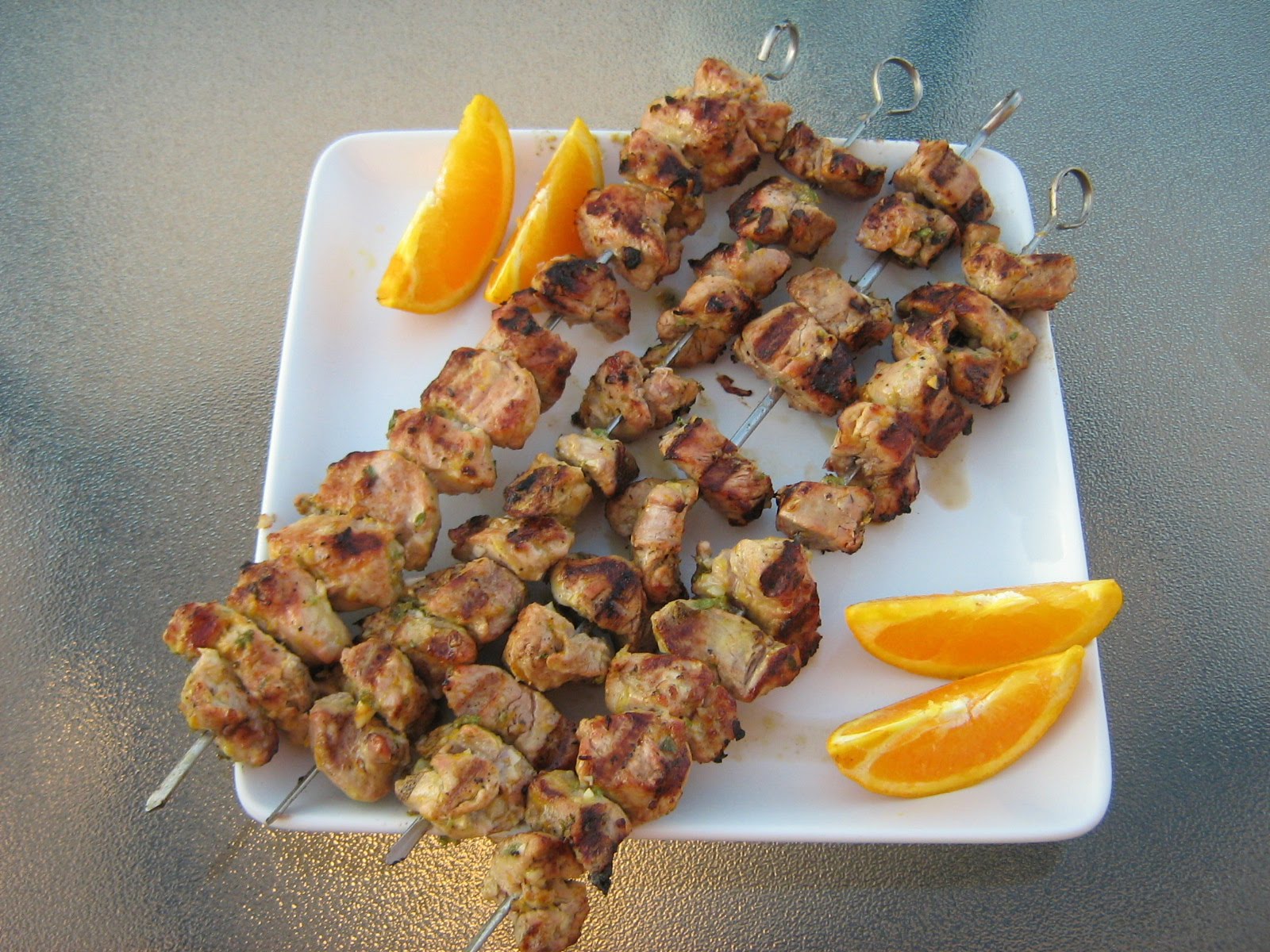 Janis Cooks Pork Kebabs with Thyme, Toasted Bulger with Almonds
