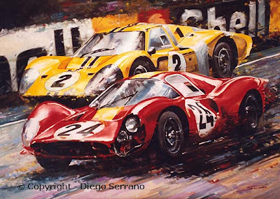 Ferrari versus Ford em Le Mans 67