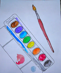 lines painting watercolor fine cut finelines control composition markers loosely thinking finally outline done students ll they