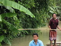 Perahu Rescue banjir Batang Bambu