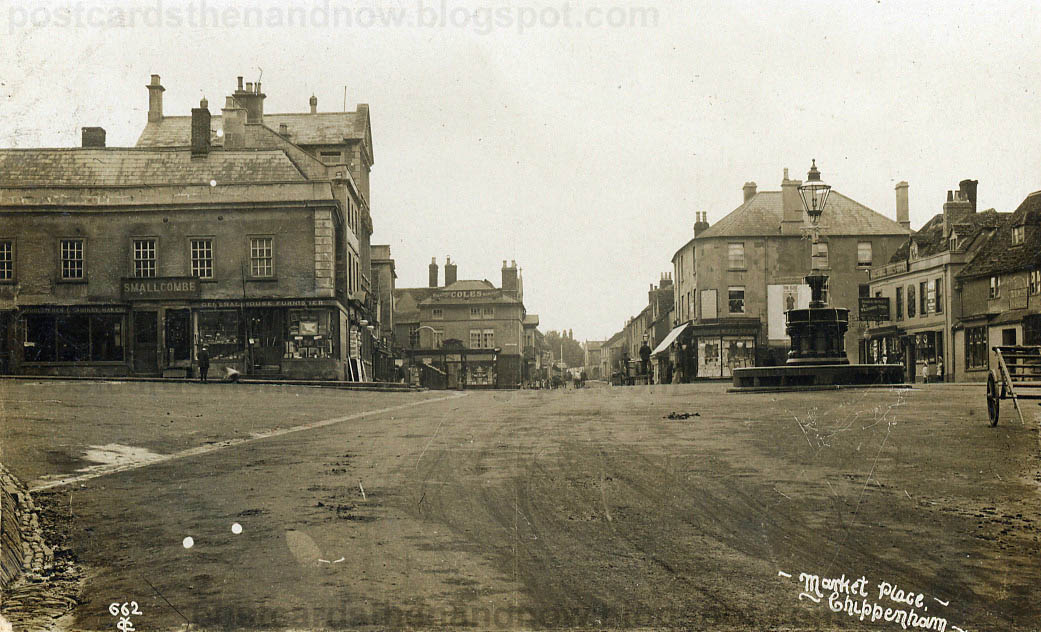 Postcards Then and Now Chippenham Marketplace, Wiltshire c1910