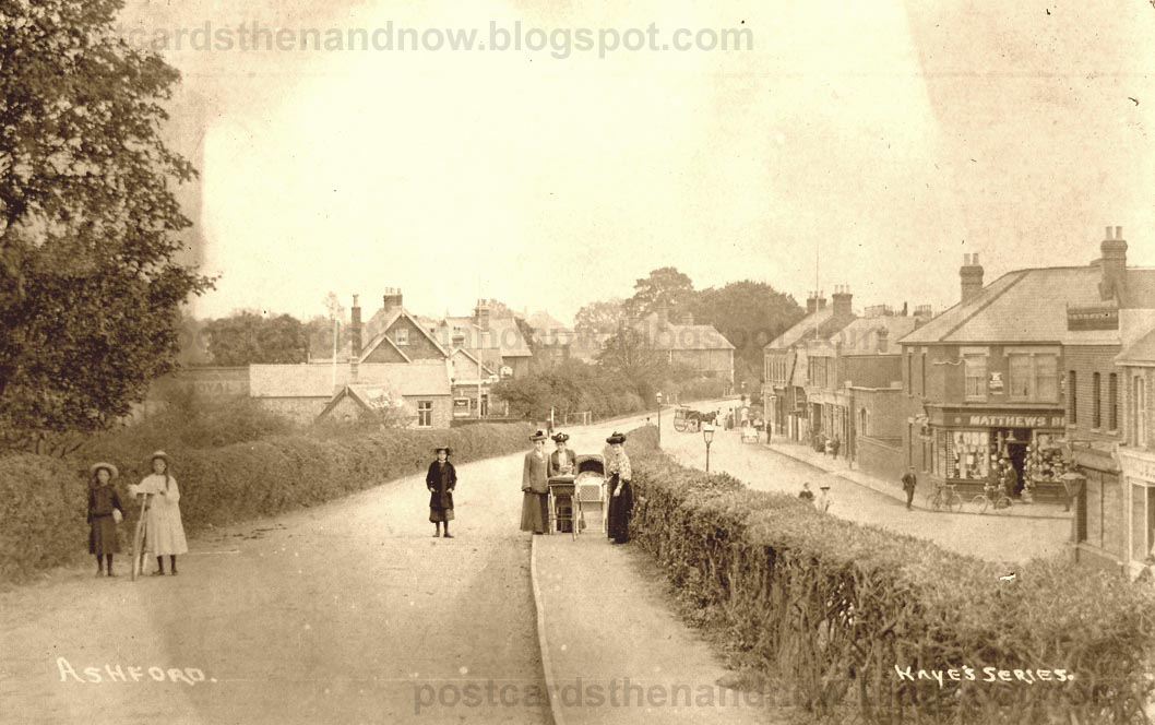 Postcards Then and Now Ashford, Middlesex 1906