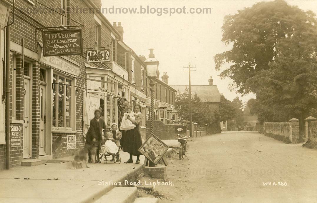 Postcards Then and Now Liphook, Station Road, c1912
