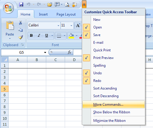 CHRISdotTODD: Office Ribbon Frustrations: Use the Quick Access Toolbar