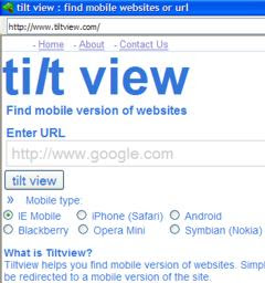 tilt view mobile web