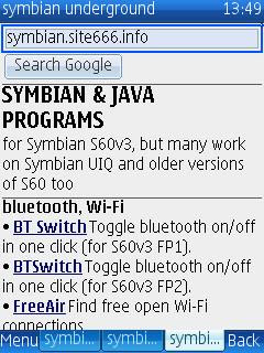 UCWEB and Opera Mini mobile Java and Symbian S60 mobile phone web browsers