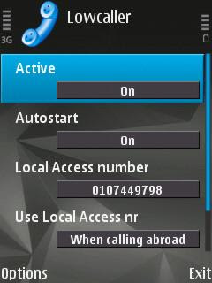 LowCaller VoIP call manager for Nokia