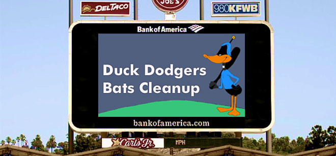 Duck Dodgers Bats Cleanup - a blog about baseball