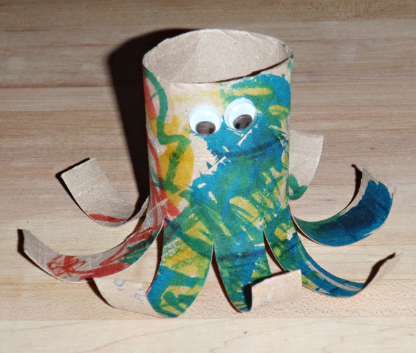 From the Fence Post: Toilet Paper Roll Octopus...